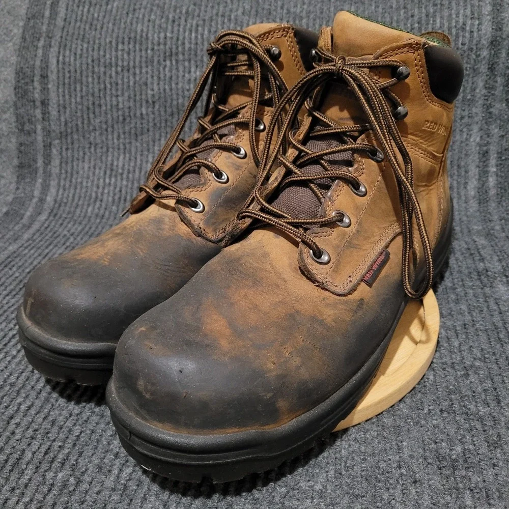 Red Wing Work Boots Men's 13 Brown Safety Steel Toe Leather ASTM‎ F2413-18 2235